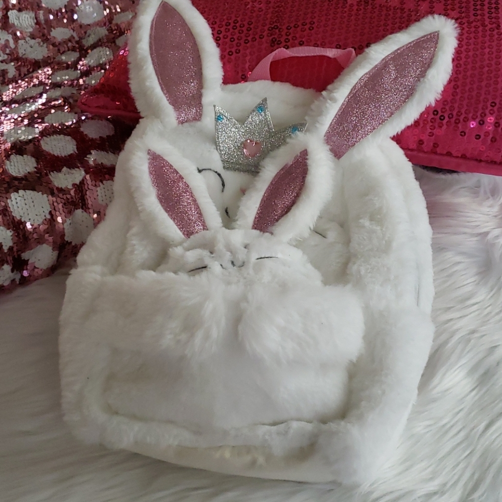 🍒 Mommy & Baby Bunny Backpack